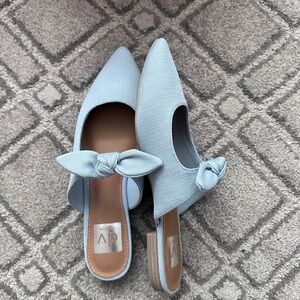 DV by Dolce Vita Sky Blue Knotted Mules
